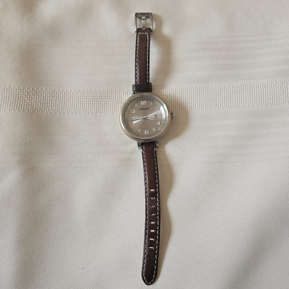 Fossil Classic Brown Leather Strap Watch